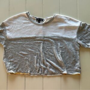 Bebe Gray and White Tee